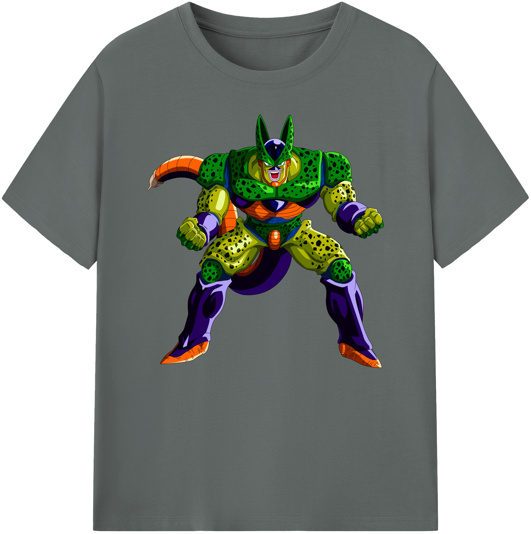 （画像用） ドラゴンボール セル DRAGON BALL Cell 綿100％ メンズ半袖Tシャツ｜肌触りやわらか＆通気性